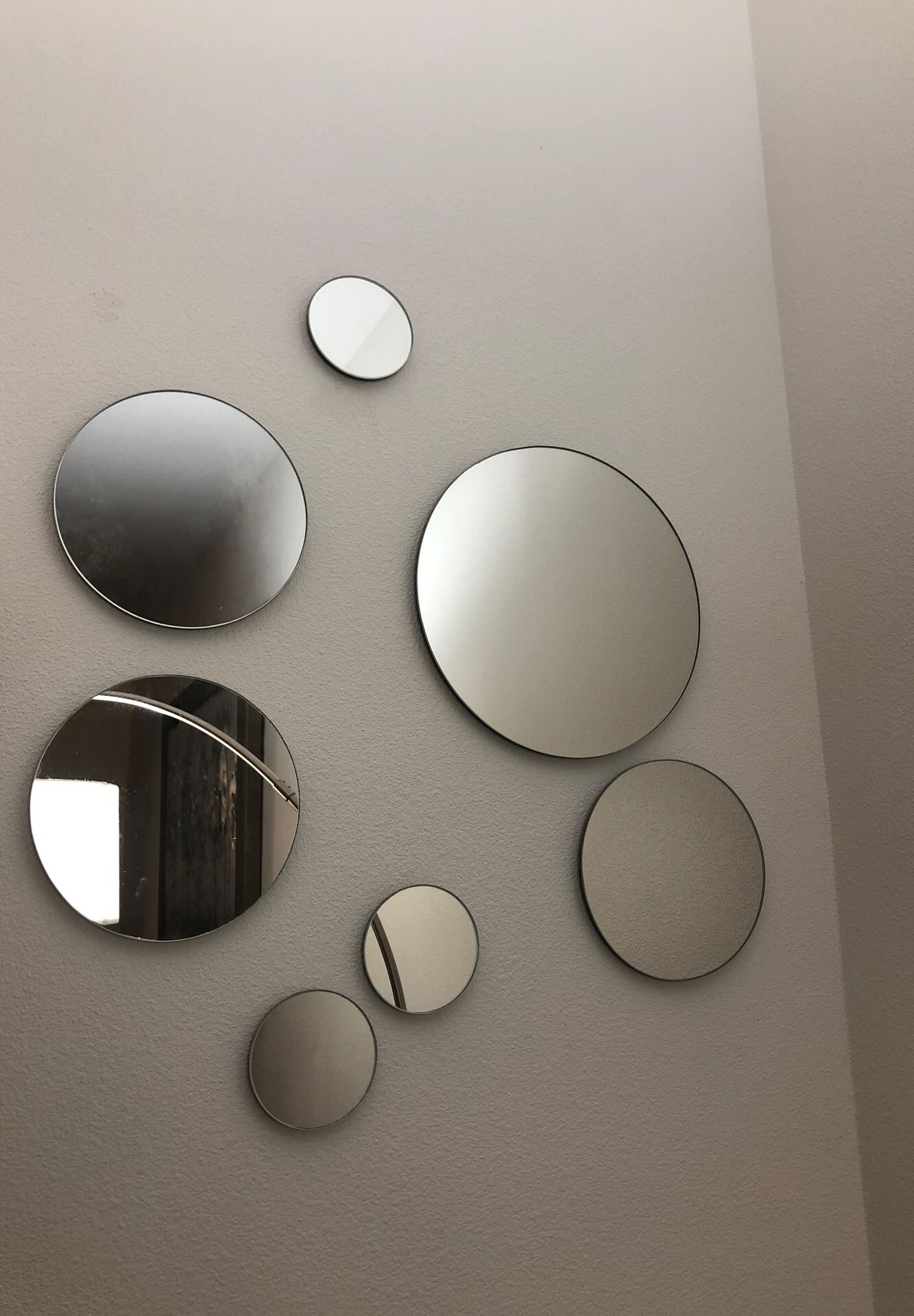 7 piece wall mirror home decor set