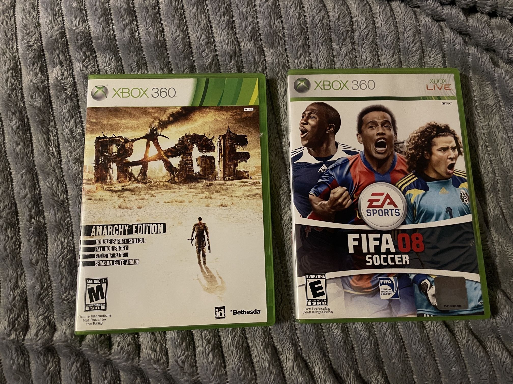 Rage Anarchy Edition / FIFA 08 Xbox 360