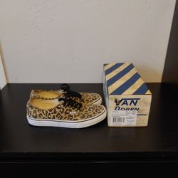 Rare Vans Cheetah Print Size 9 Mens Womens 10.5 DS