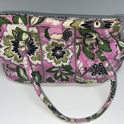 Vera Bradley Eloise Purple /green kisslock purse