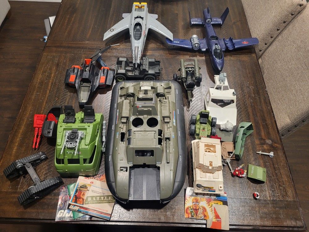 Vintage GI Joe Vehicles And Parts
