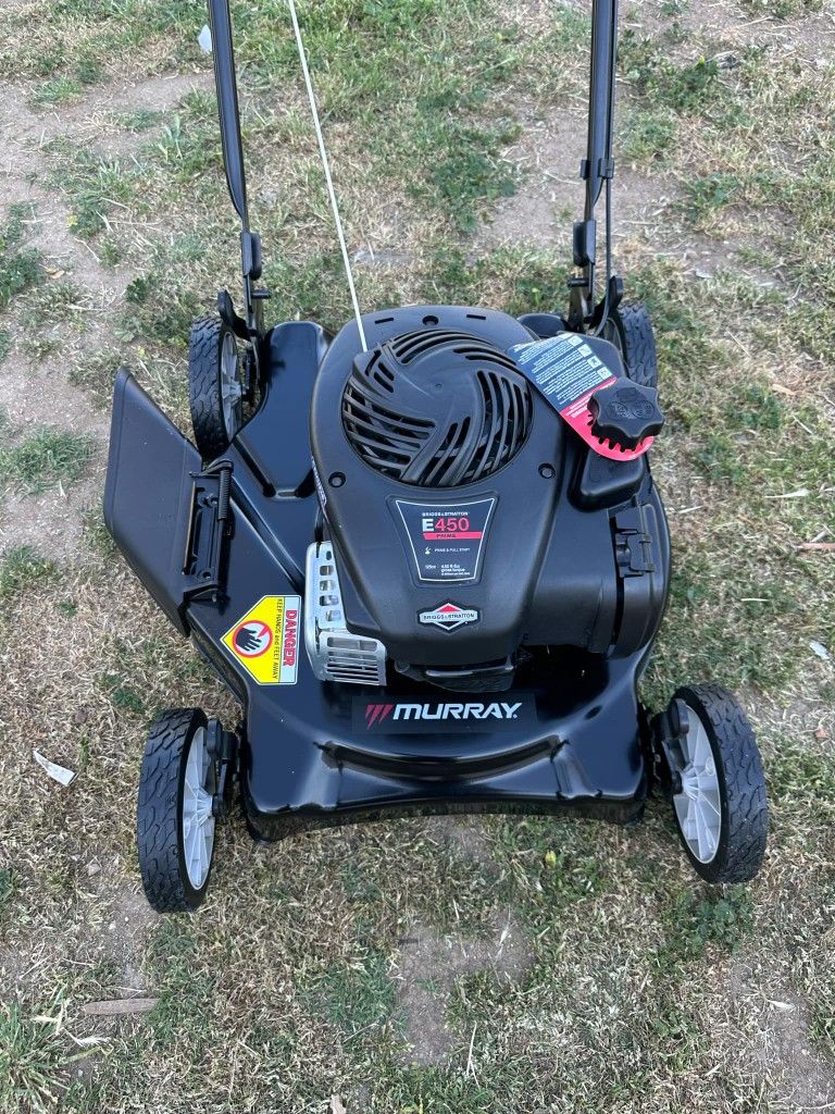 Murray20 in. 125 cc Briggs & Stratton Walk Behind Gas Push Lawn Mower with 4 Wheel Height Adjustment and Prime 'N Pull Start
