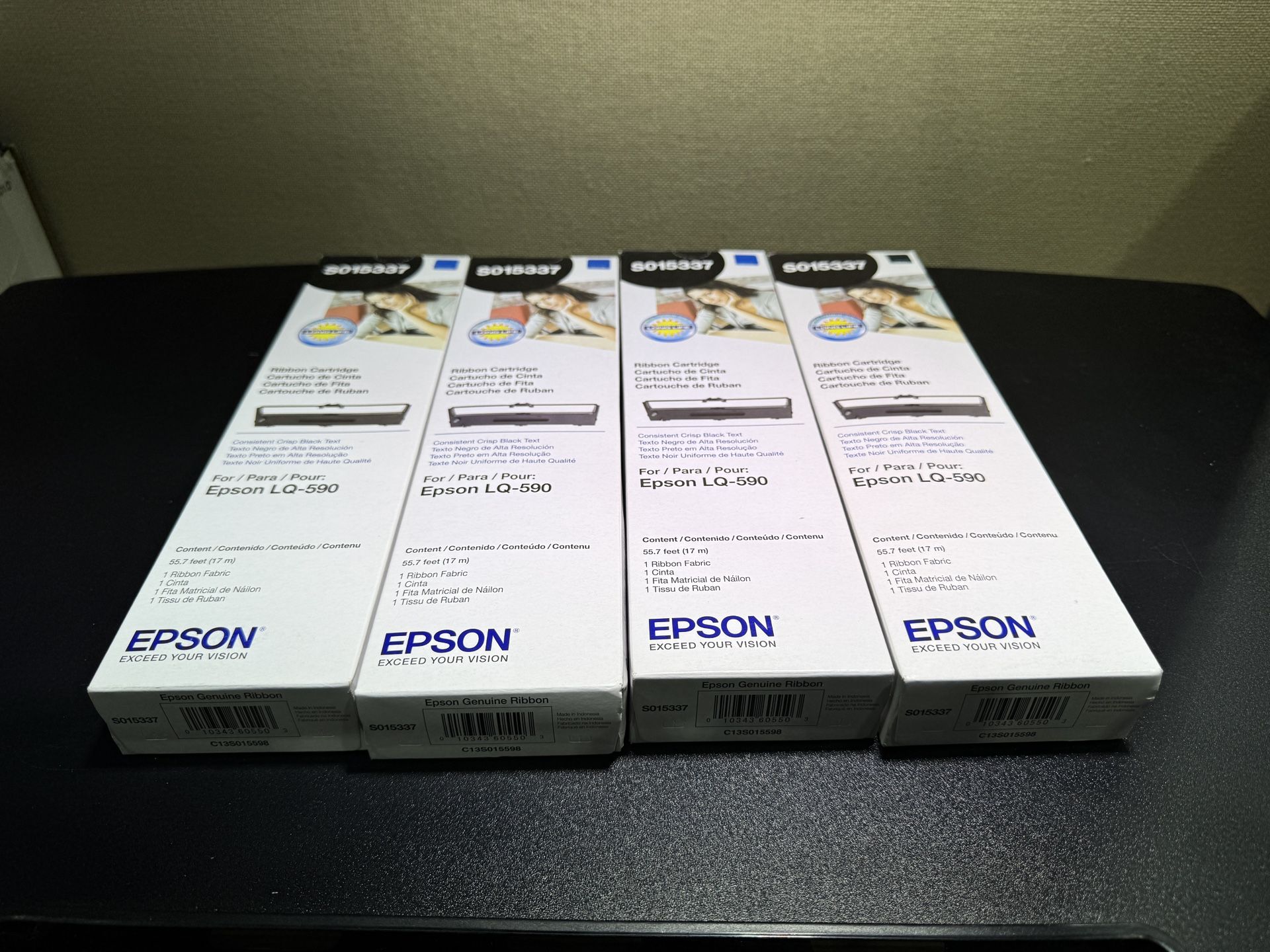 EPSON S015337 Nylon Printer Ribbon for LQ-590