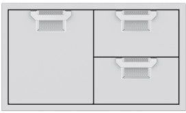 Hestan AESDR36 Double Door and Drawer Combo, 36 Inch