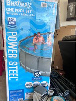 Bestway 18ft pool OBO
