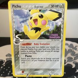 Pichu #76/110 Holon Phantoms Stamped