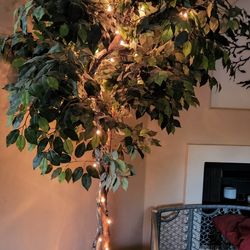 Fake Tree Plant With fairy Lights 