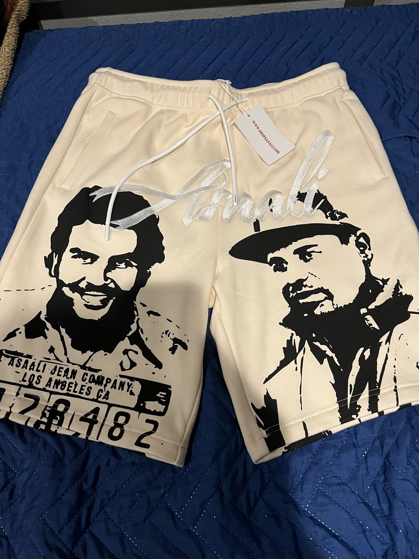 Beige XL Asaali Shorts And 2XL Pink Asaali Sweats