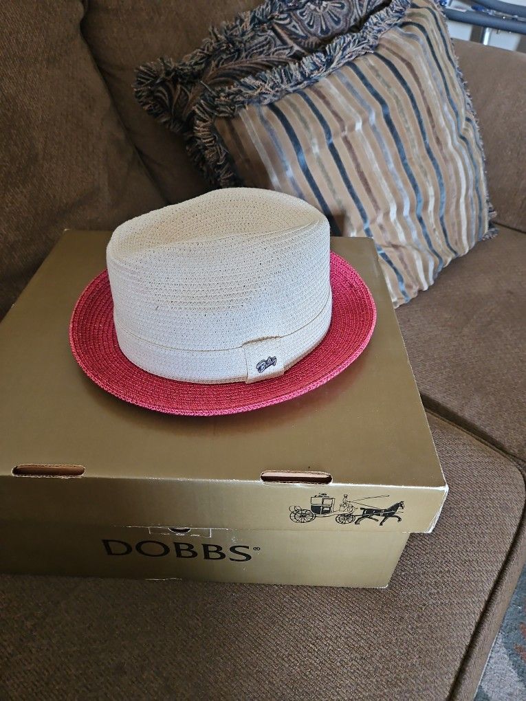Mens Bailey Straw Fedora Size Lrge