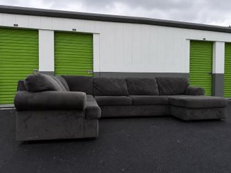 Green/Gray sectional couch