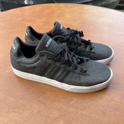 Adidas Mens Daily 2.0 DB0284 Black Denim Casual Shoes Sneakers Size 12