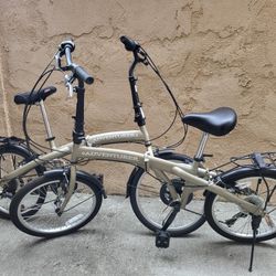 Two 6 Speed Adventurer Folding Bikes. GREAT CONDITION! 