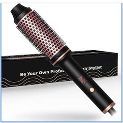 Thermal Brush-Blowout brushs,10 Temperatures LCD Display Upgrade to 400°F 1.5 in Heated Round-Brush Curling Iron Heated Ceramic Tourmaline Ionic Comb
