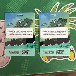 Bundle Two Kids 3 Day Supercon Passes