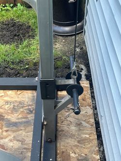 Nautilus weight rack - pulldown machine, squat rack