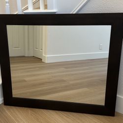 Espresso Wood Frame 30"x36" Mirror
