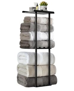 Towel Rack for Bathroom Towel Holder with Shelf