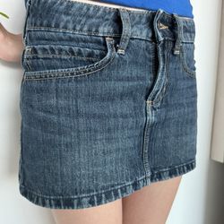 Kid’s Blue Jeans Mini Skirt Size 23