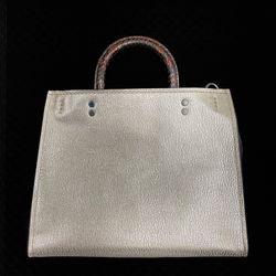 Coach 1941 Rogue 25 Gold Snakeskin Trim Bag