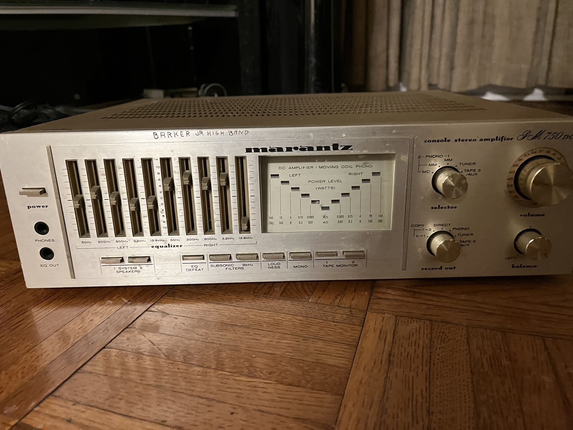 Marantz PM-750 DC Stereo Amplifier