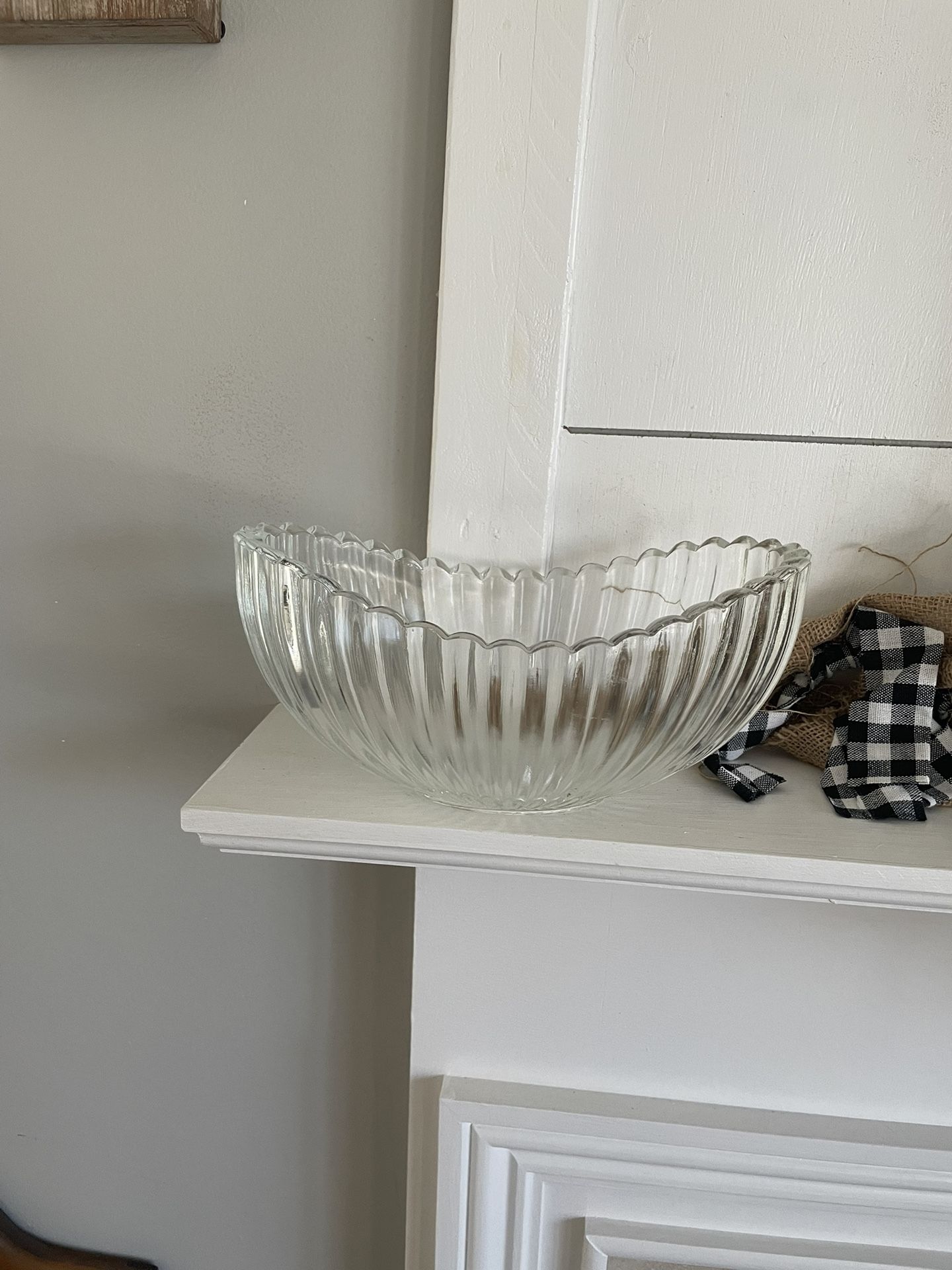 Vintage Sowerby “The Boat” Heavy Glass Bowl