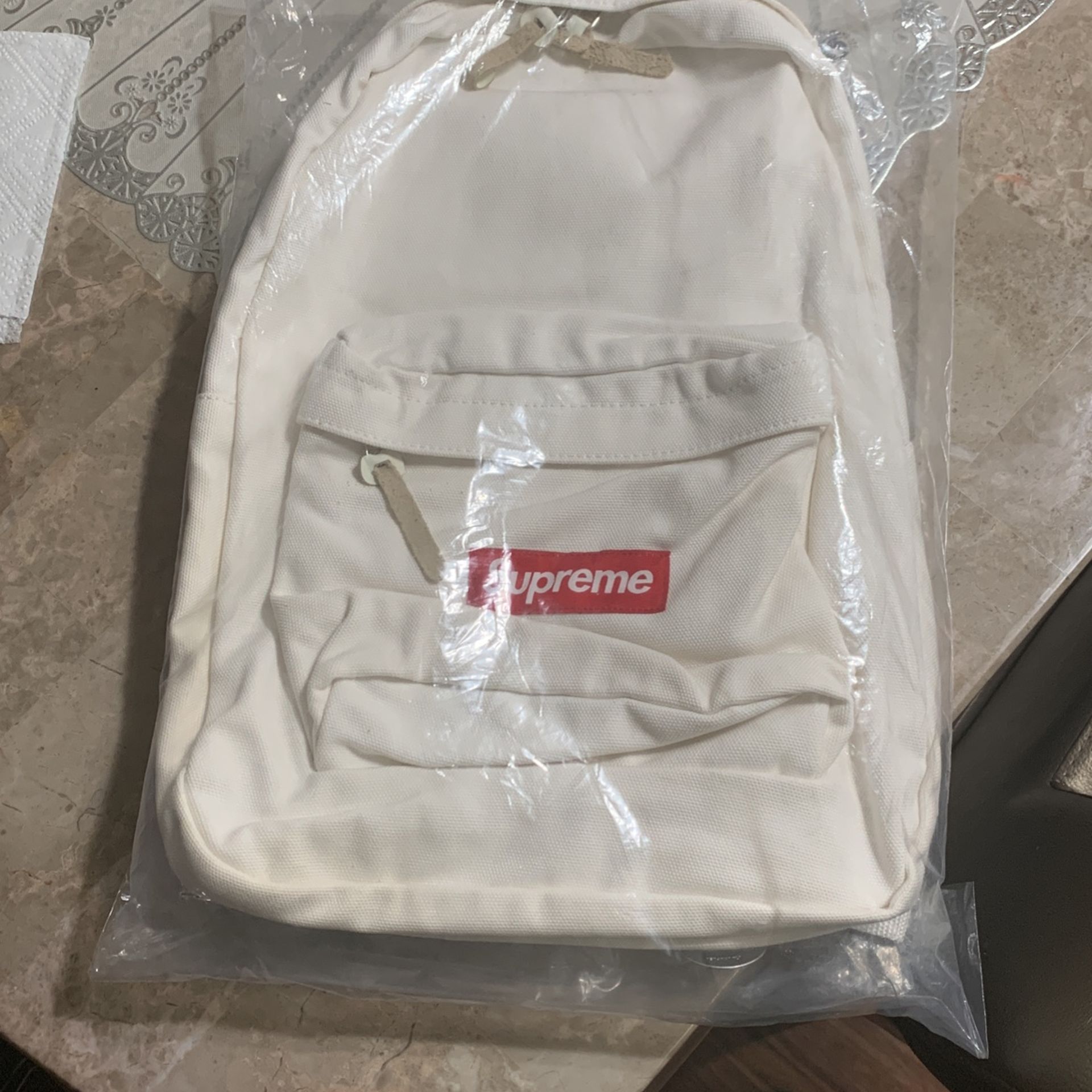supreme canvas backpack
