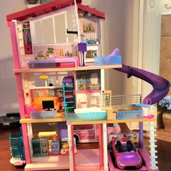 Barbie House. Car, Van, Lots Of Accessories 