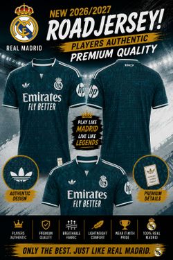 $45 2026 REAL MADRID AWAY plain Jersey Adi das players auth  entic Mexico Barcelona America Spain Madrid