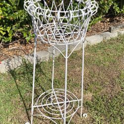 Vintage Iron Tall Plant Stand