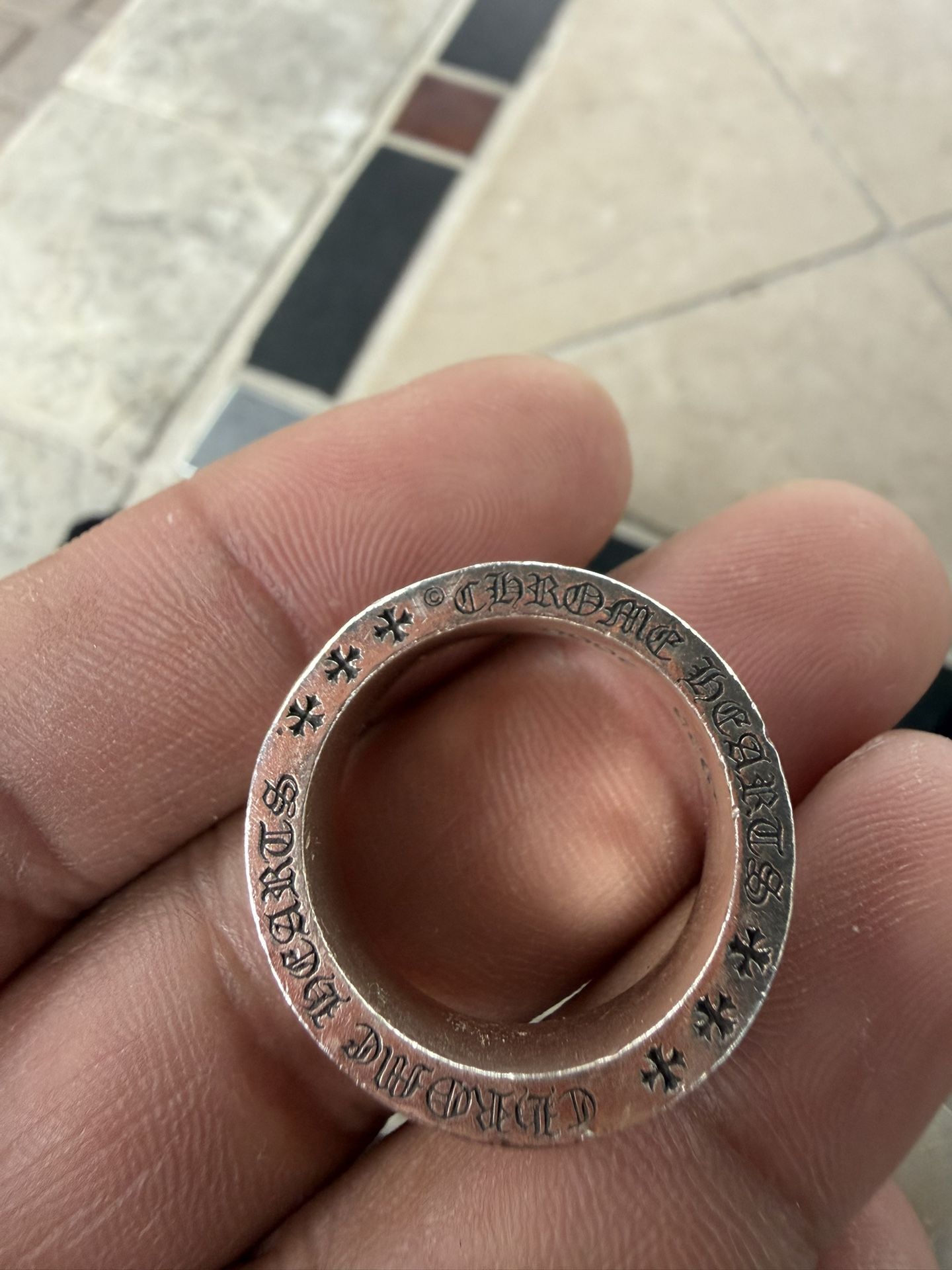 Chorme Hearts Ring Size 10.5