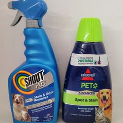 Bissell /Shout Pets Carpet Cleaner Bundle 