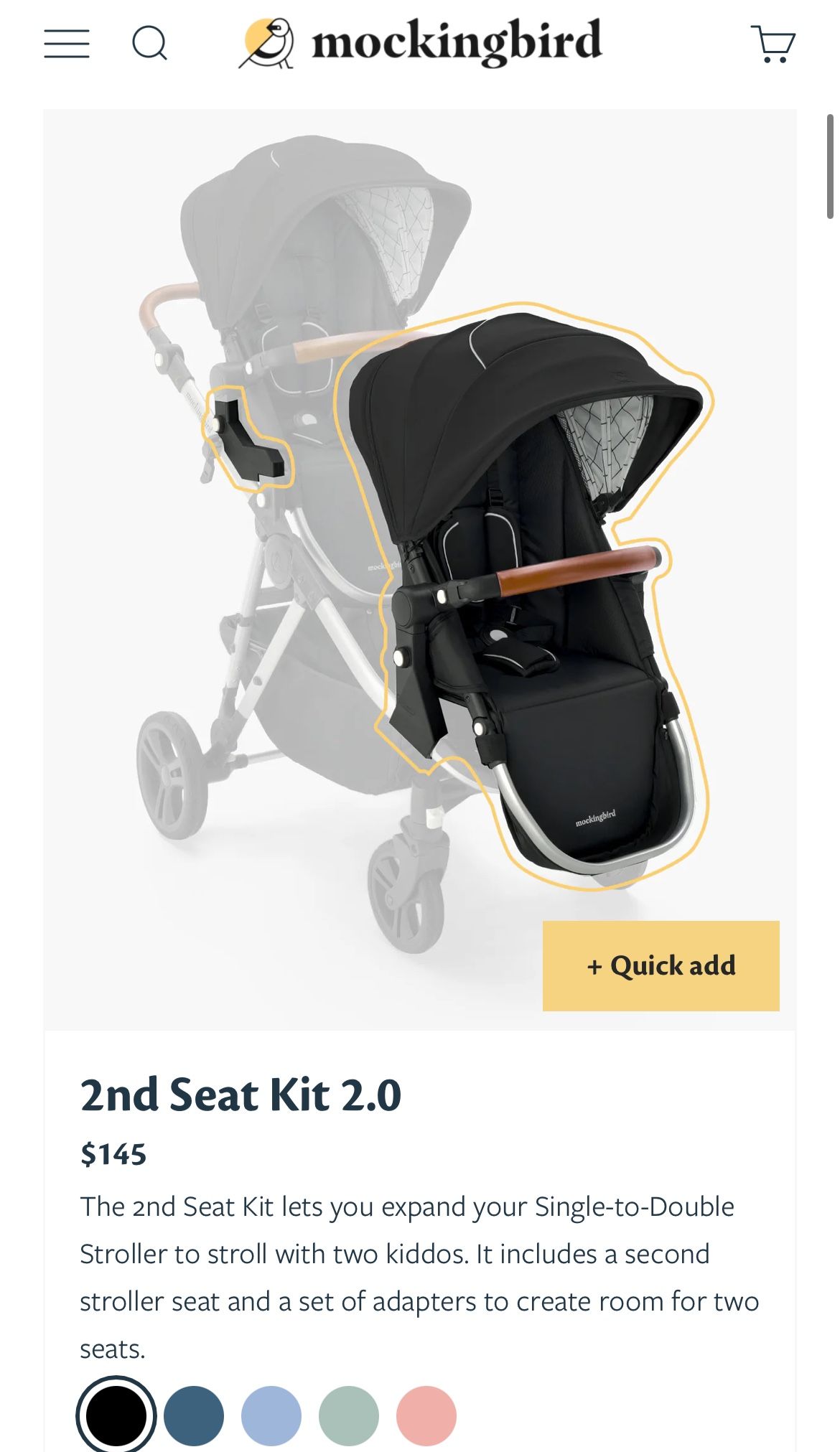 Mockingbird 2nd Seat New Still In Box