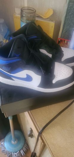 Air Jordan 1 Low Black White Royal Blue
