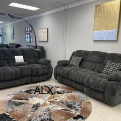 Ashley. Sofa And Loveseat Living Room Set Reclining Free Delivery 🚚 