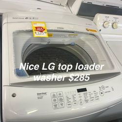 Nice LG Top Loander Washer 