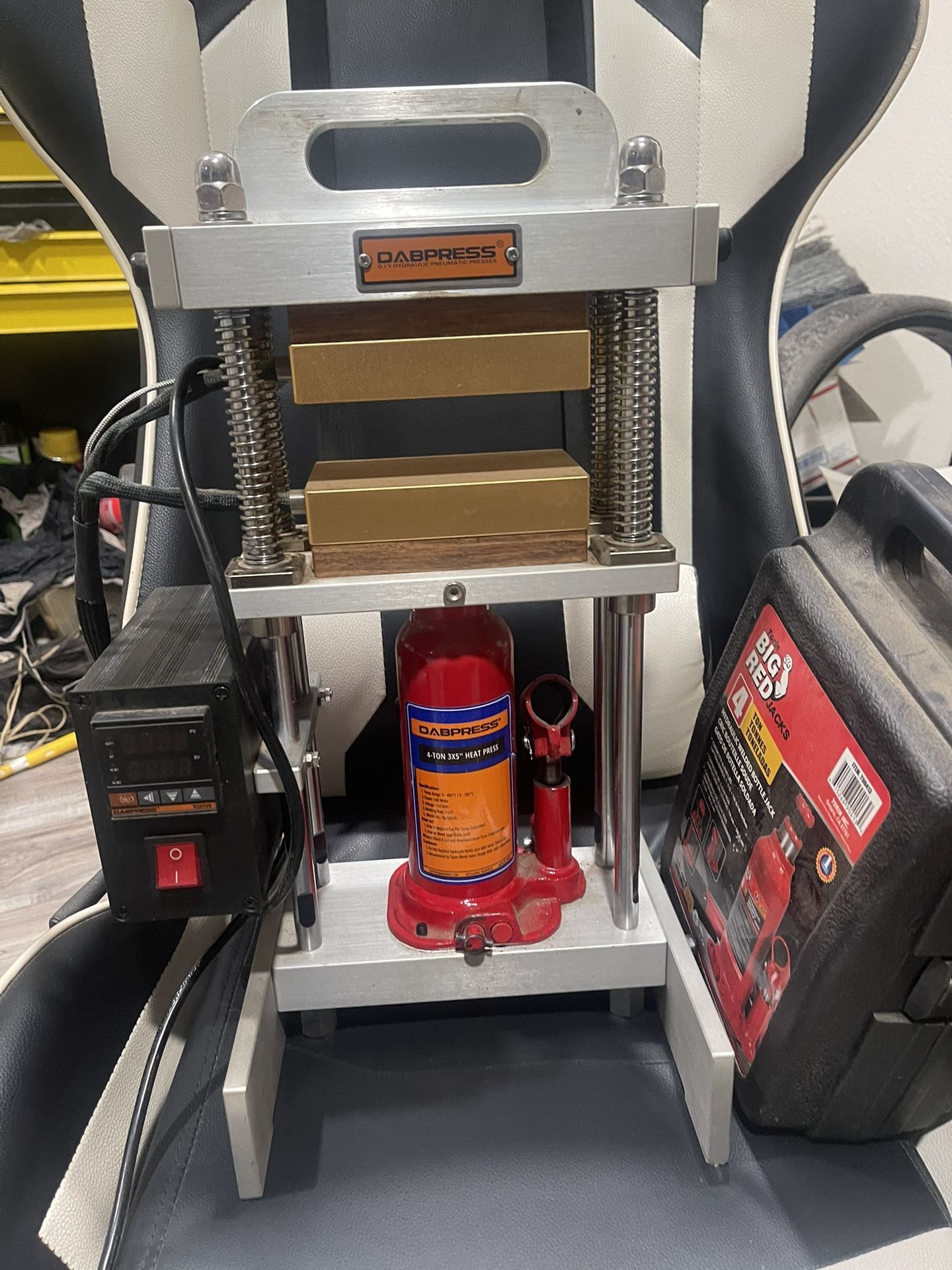 DABPRESS 4 TON ROSIN PRESS - 3X5 HEATED PLATES WITH DUAL DETECTION OF HEATING