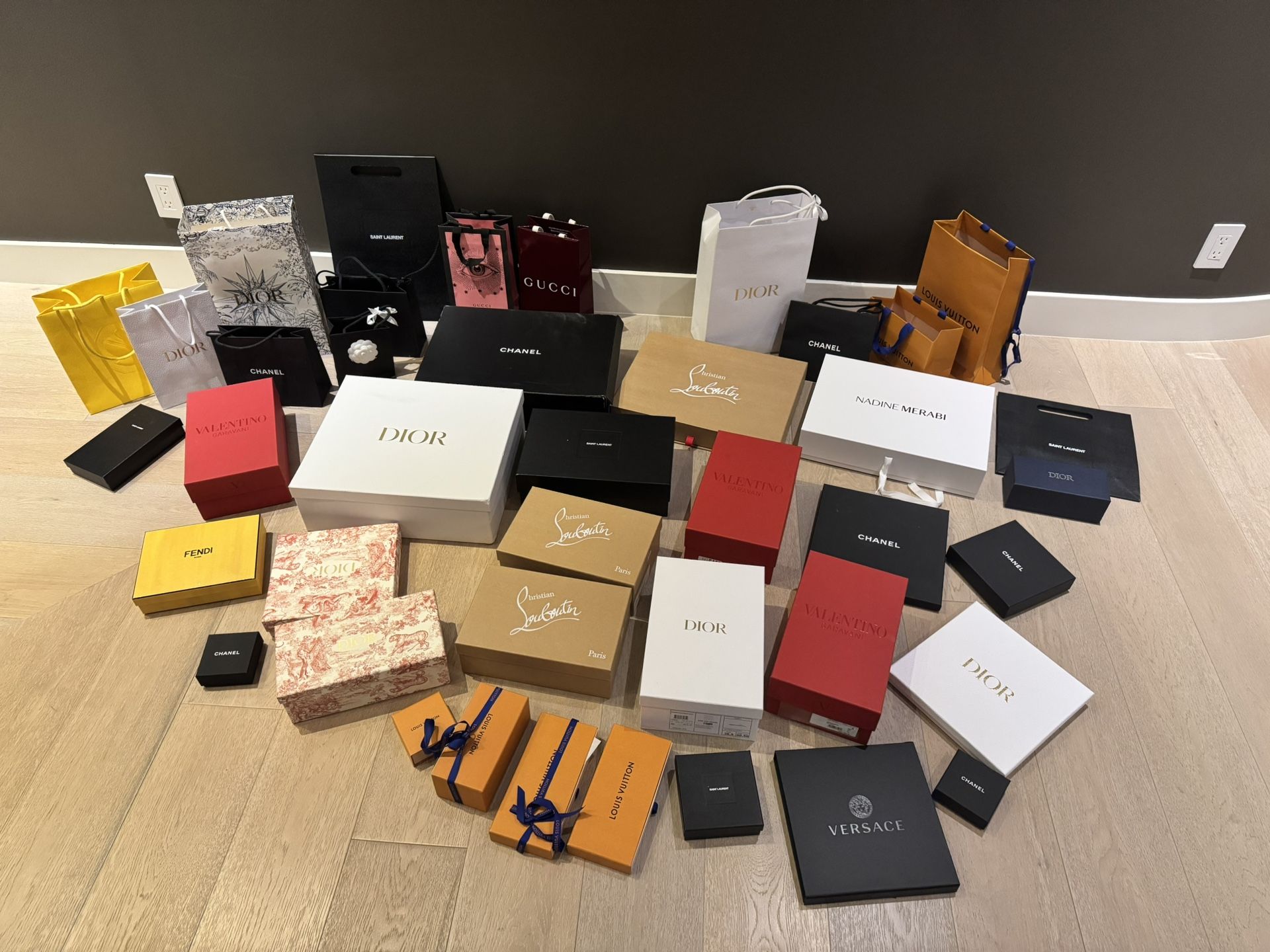 Luxury Designer boxes and bags 