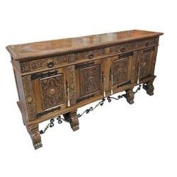 French Style Reproduction Buffet Cabinet
