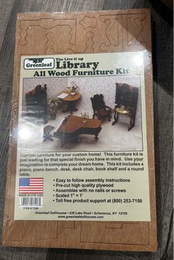 Wood doll house furniture
