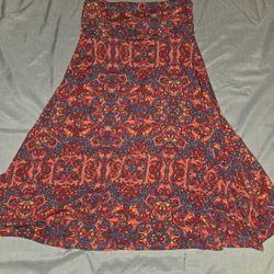 High Waisted Flared Skirt