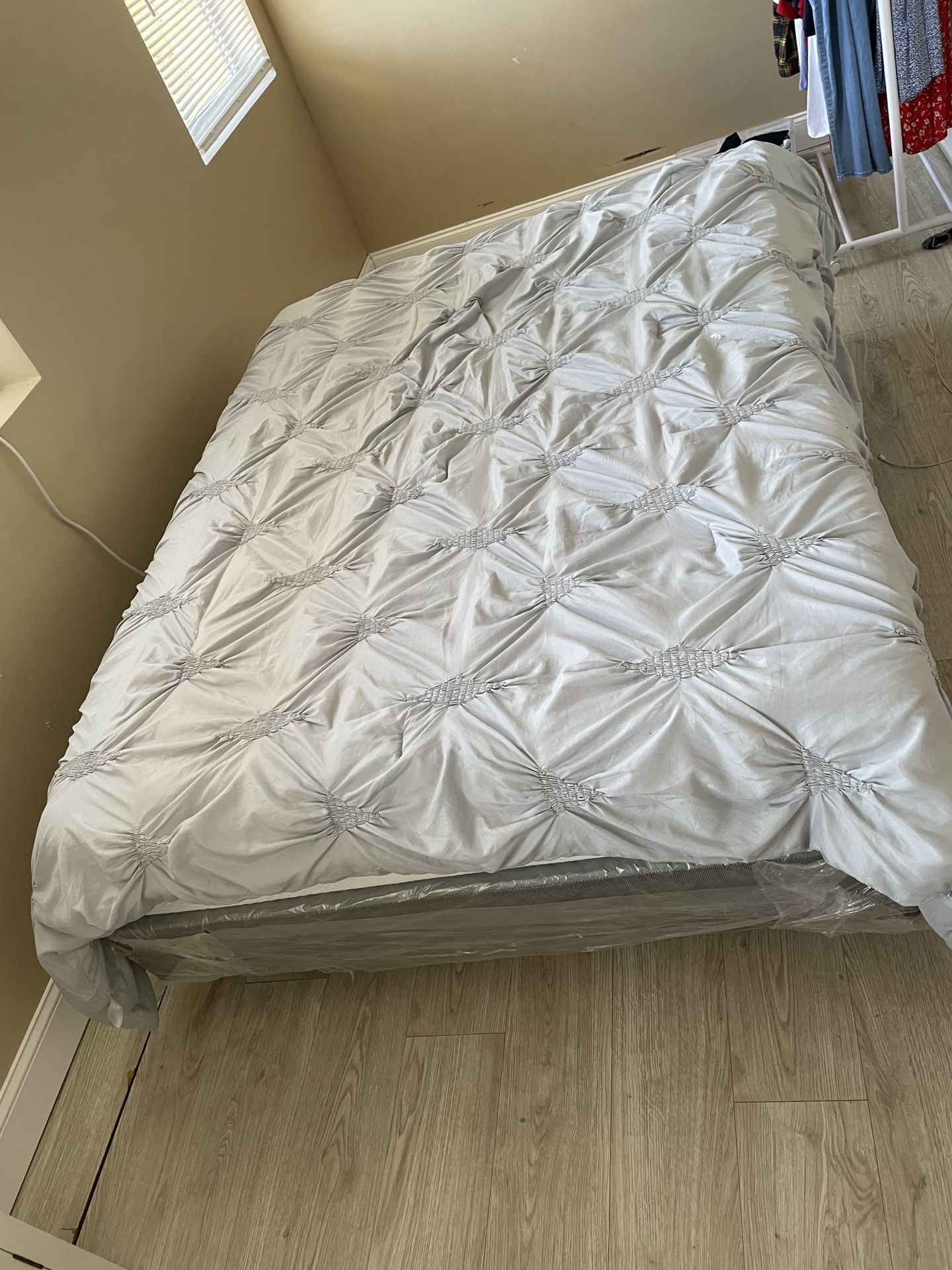 Queen Sized Frame & Bed - Like-new Condition 