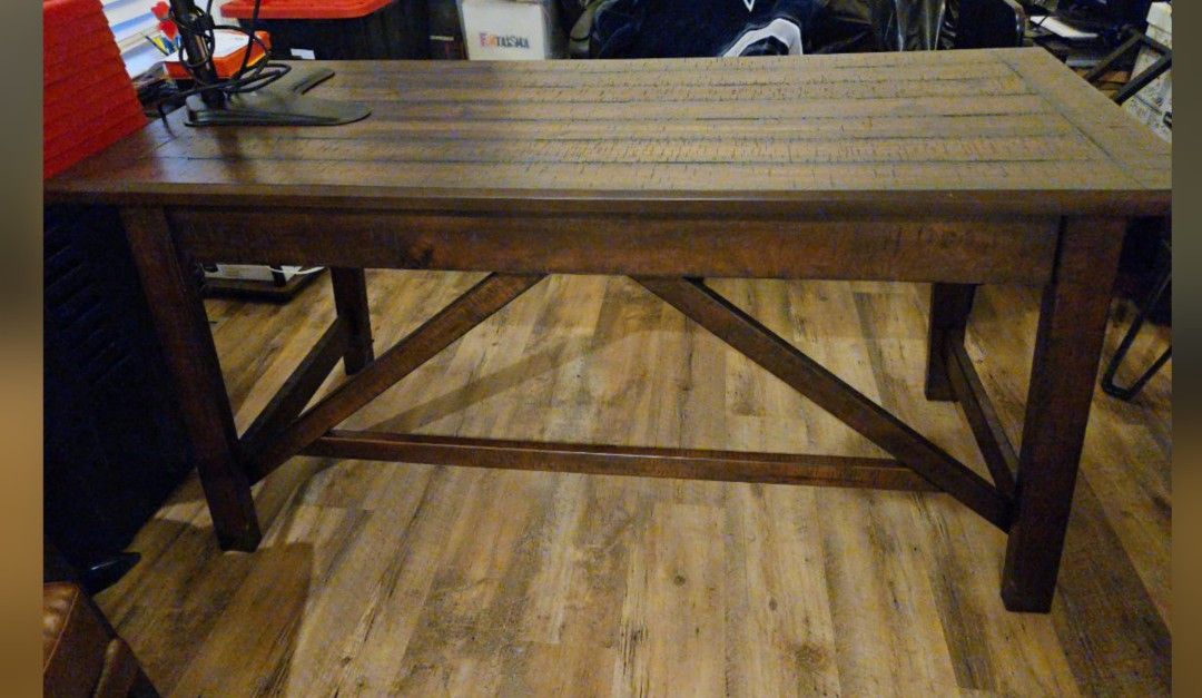 Baldridge Rustic Brown Desk