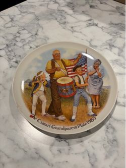 The Csatari grandparent plate 1985
