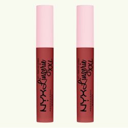 2 Pieces Of NYX Professional Makeup Lip Lingerie XXL Smooth Matte Liquid Lipstick - 16hr Longwear - 0.13 fl oz - Warm Up