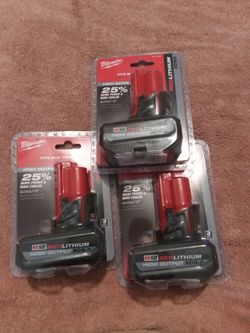 M12 High Output XC 5.0 $75 each