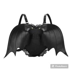Backpack Bat Wing Girls Women Halloween Costume 