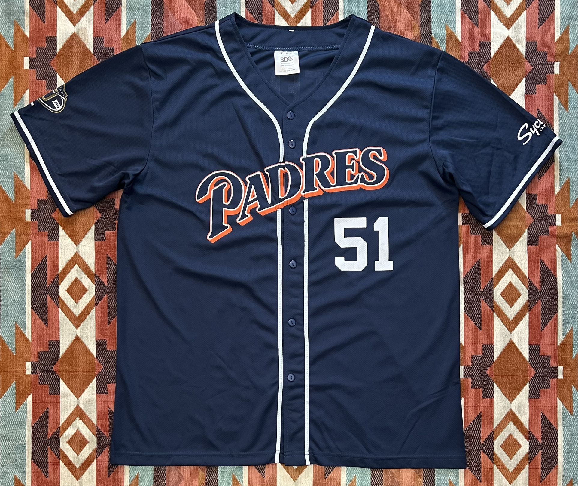 MLB San Diego Padres Trevor Hoffman #51 2019 Sycuan SGA Jersey Unisex Adult XL
