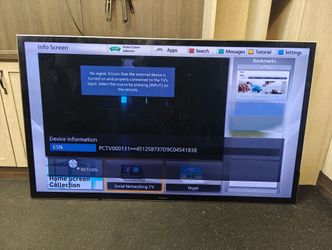 Panasonic 65in Plasma TV Works Great
