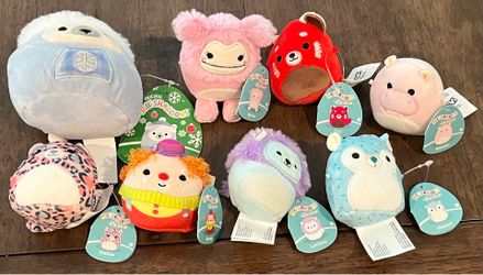 Lot of 8 Squishmallows 7 micro and 1 five inch squishmallow brand new with tags