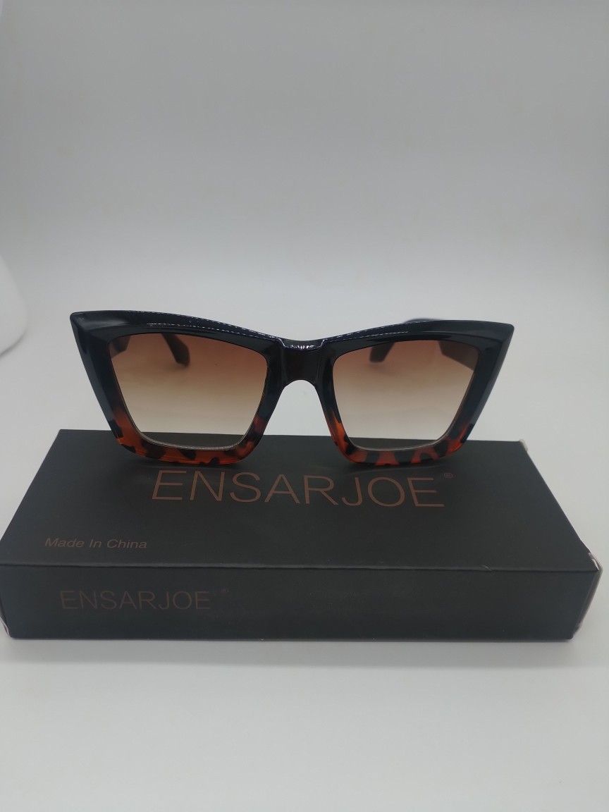 Black Leopard Print Fashion Sunglasses New